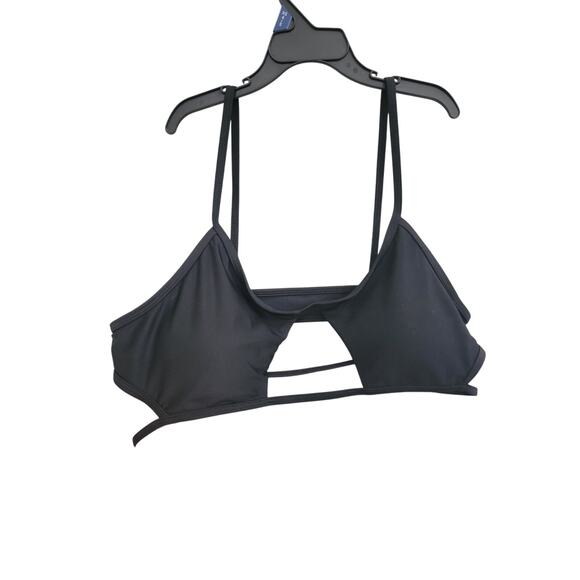 Sanori Sao Paulo Bikini Top Black Size Large Cut Outs Adjustable Straps Swim NEW - Picture 10 of 10